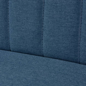 Canapea cu material textil, 117 x 55,5 x 77 cm, albastru - Img 3