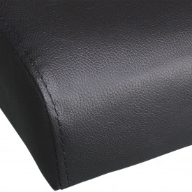 Canapea extensibilă 2 perne, piele artificială, reglabilă negru - Img 8