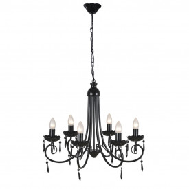 Candelabru elegant cu 6 brațe, Negru