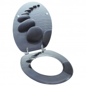 Capac WC MDF design pietre