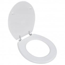 Capac WC MDF design simplu Alb