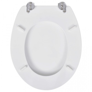 Capac WC MDF design simplu Alb - Img 5