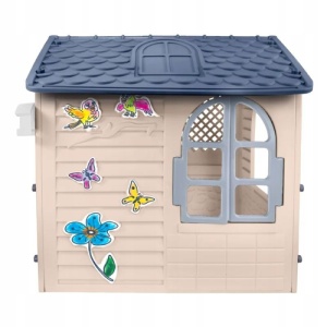 Casuta de joaca pentru copii Mochtoys, grii, 122 x 120 x 120,5 cm, MO13009 - Img 2