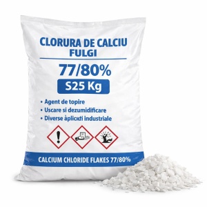 Clorura de Calciu fulgi (77/80%) Sac 25 kg