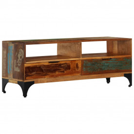 Comodă TV, 118 x 35 x 45 cm, lemn masiv reciclat - Img 11