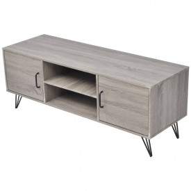 Comodă TV, 120x40x45 cm, gri