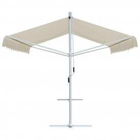 Copertină cu structură independentă, crem, 4 x 3 m - Img 3