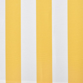 Copertină pliabilă, acționare manuală, 300 cm, galben/alb - Img 5