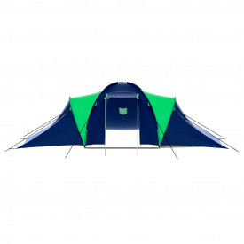 Cort camping din material textil, 9 persoane, albastru și verde - Img 4