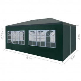 Cort pentru petrecere, verde, 3 x 6 m - Img 8