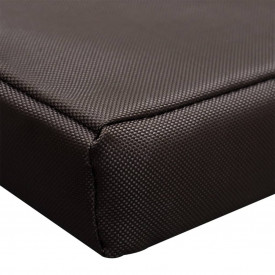 Covor plat dreptunghiular pentru câini, maro, XL - Img 3