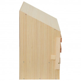 Cuibar găini cu 3 compartimente, 72x33x54 cm, lemn masiv pin - Img 6