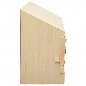 Cuibar găini cu 5 compartimente 117x33x54 cm lemn masiv pin - Img 6