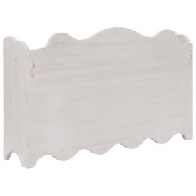 Cuier de perete, alb, 50 x 10 x 30 cm, lemn - Img 2