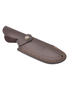 Cutit Joker Montes Outdoor, maner lemn de nuc, cu teaca piele - Img 3