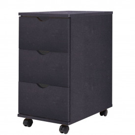 Dulap cu sertare, PAL, 33 x 45 x 60 cm, Negru