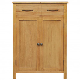 Dulap de pantofi, 76 x 37 x 105 cm, lemn masiv de stejar - Img 2
