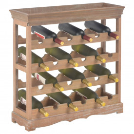 Dulap de vinuri, 70x22,5x70,5 cm, MDF, maro - Img 7