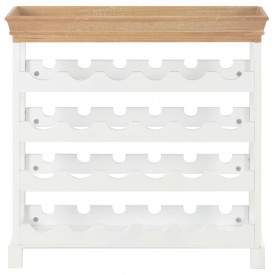 Dulap de vinuri, alb, 70 x 22,5 x 70,5 cm, MDF - Img 3