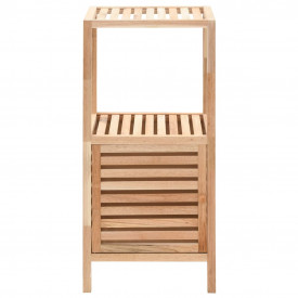 Dulap depozitare baie, 39,5x35,5x86 cm, lemn de nuc masiv - Img 3