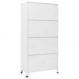 Dulap vestiar cu 6 compartimente, oțel, 90 x 45 x 180 cm, gri - Img 5