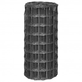 Euro gard cu plasă din oțel de 100 x 100 mm, 25 x 0,8 m, gri - Img 2