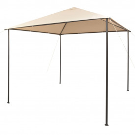 Foișor pavilion cort, baldachin, 3x3 m oțel, bej