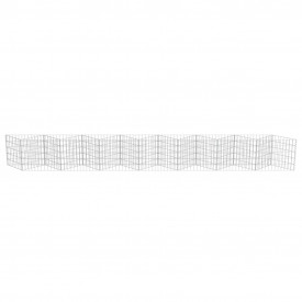Gabion perete, oțel galvanizat, 450 x 30 x 50 cm - Img 5