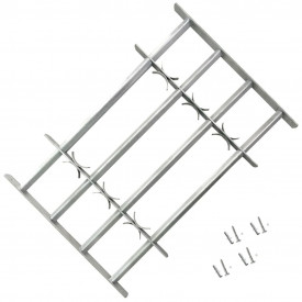 Grilaj ajustabil pentru ferestre, cu 4 bare transversale, 700-1050 mm