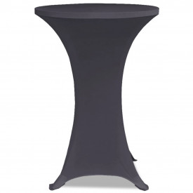Husă elastică pentru masă, 70 cm, antracit, 2 buc. - Img 3