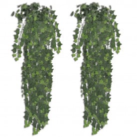 Iederă verde artificială, 2 tufe, 90 cm - Img 1