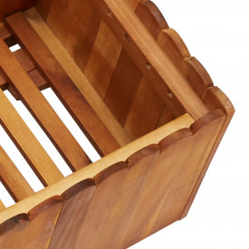 Jardinieră de grădină, 100 x 30 x 25 cm, lemn masiv de acacia - Img 5