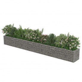 Jardinieră gabion din oțel galvanizat, 450 x 50 x 50 cm - Img 4