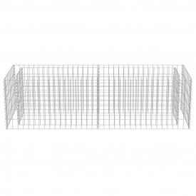 Jardinieră gabion, oțel galvanizat, 180 x 50 x 50 cm - Img 5