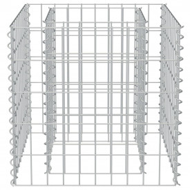 Jardinieră gabion, oțel galvanizat, 50 x 50 x 50 cm - Img 5