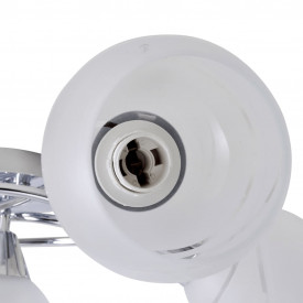 Lampă de plafon cu abajururi de sticlă pentru 5 becuri E14 - Img 4