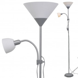 Lampă de podea, Gri - Img 3
