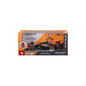 Macheta Bburago 1:24 Formula-Cu Figura-Mclaren Mcl38 #81 Oscar Piastri Bb28040/81 - Img 2