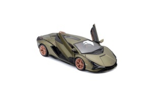 MACHETA BBURAGO 1/24 LAMBORGHINI SIAN FKP 37 METALIC GREEN BB20001-21099 - Img 4