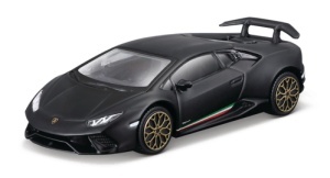 Macheta Bburago 1/43 Street Fire Blister Lamborghini Hurican Performante Negru Mat Bb30001-30397