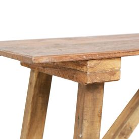 Masă consolă, 130 x 40 x 80 cm, lemn masiv reciclat