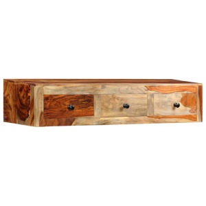 Masă consolă de perete, 100x25x20 cm, lemn masiv de sheesham