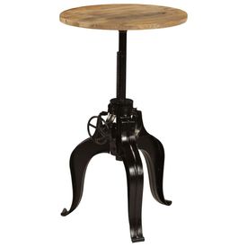 Masă de bar, lemn masiv de mango, 60 x (76-110) cm - Img 3