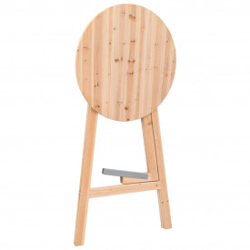 Masă de bar pliabilă, 78 cm, lemn de brad - Img 4