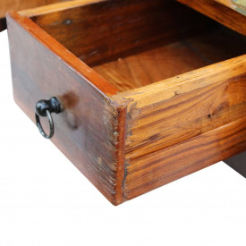 Masă de cafea cu sertare, lemn solid reciclat, 90 x 45 x 35 cm - Img 7