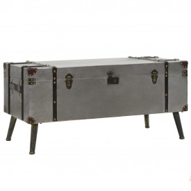 Masă de cafea, MDF și aluminiu, 102x51x47,5 cm
