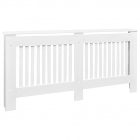 Mască pentru calorifer, MDF, 172 cm, alb - Img 2