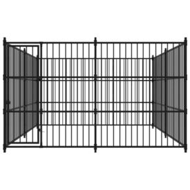 Padoc de exterior pentru câini, 300 x 300 x 185 cm