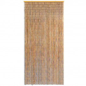 Perdea de ușă pentru insecte, bambus, 100x220 cm - Img 2
