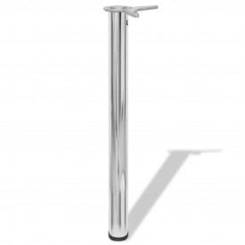 Picioare de masă reglabile, Crom, 710 mm, 4 buc. - Img 2